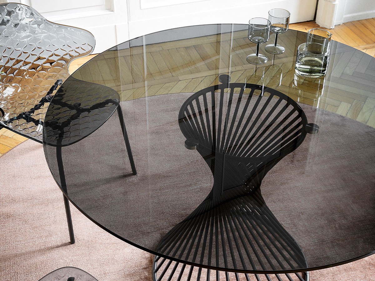 Calligaris VORTEX / カリガリス ヴォルテックス ガラス天板 CS/4108