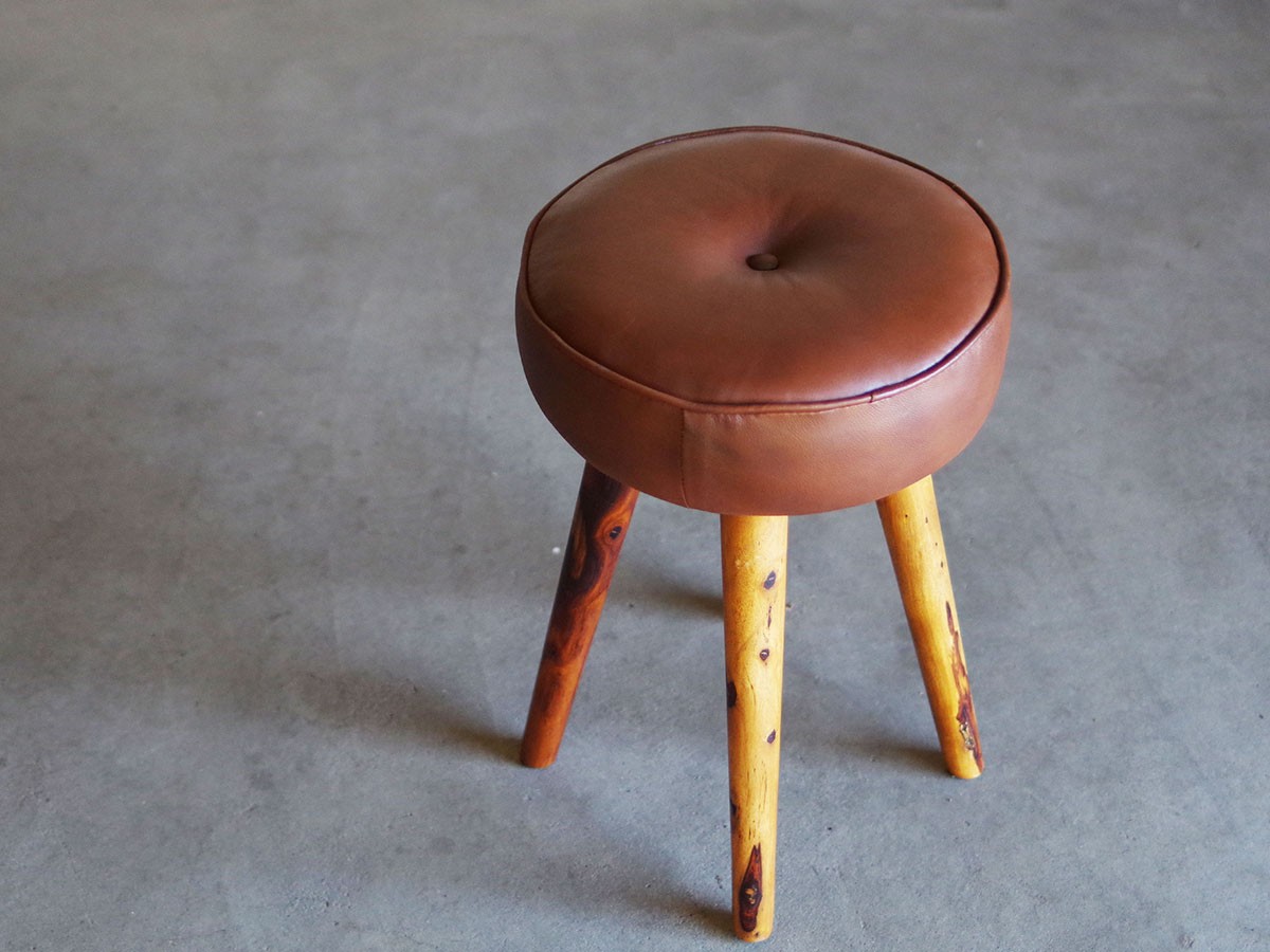 LIFE FURNITURE SF LEATHER STOOL / ライフファニチャー SF レザー