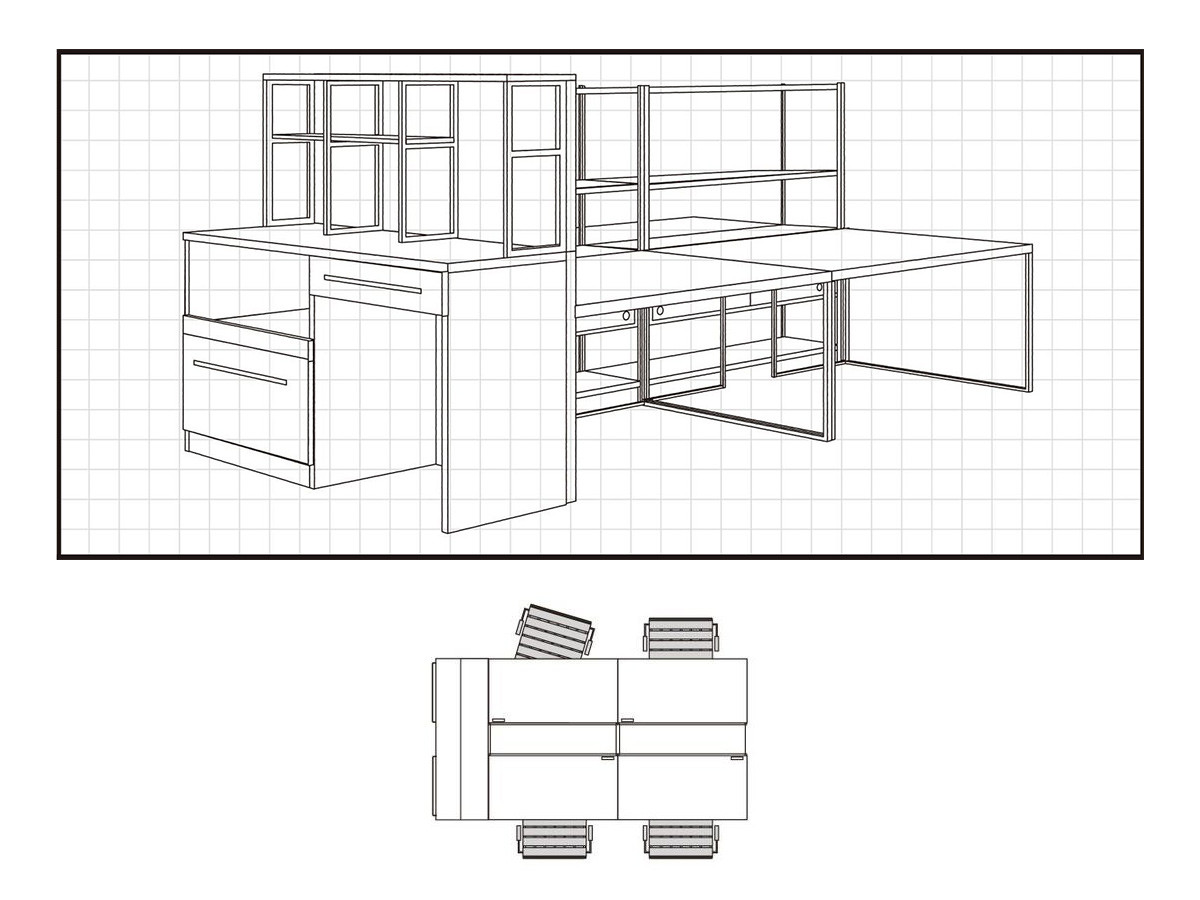 Easy Life DOCK OFFICE SERIES SHELF / イージーライフ ドック