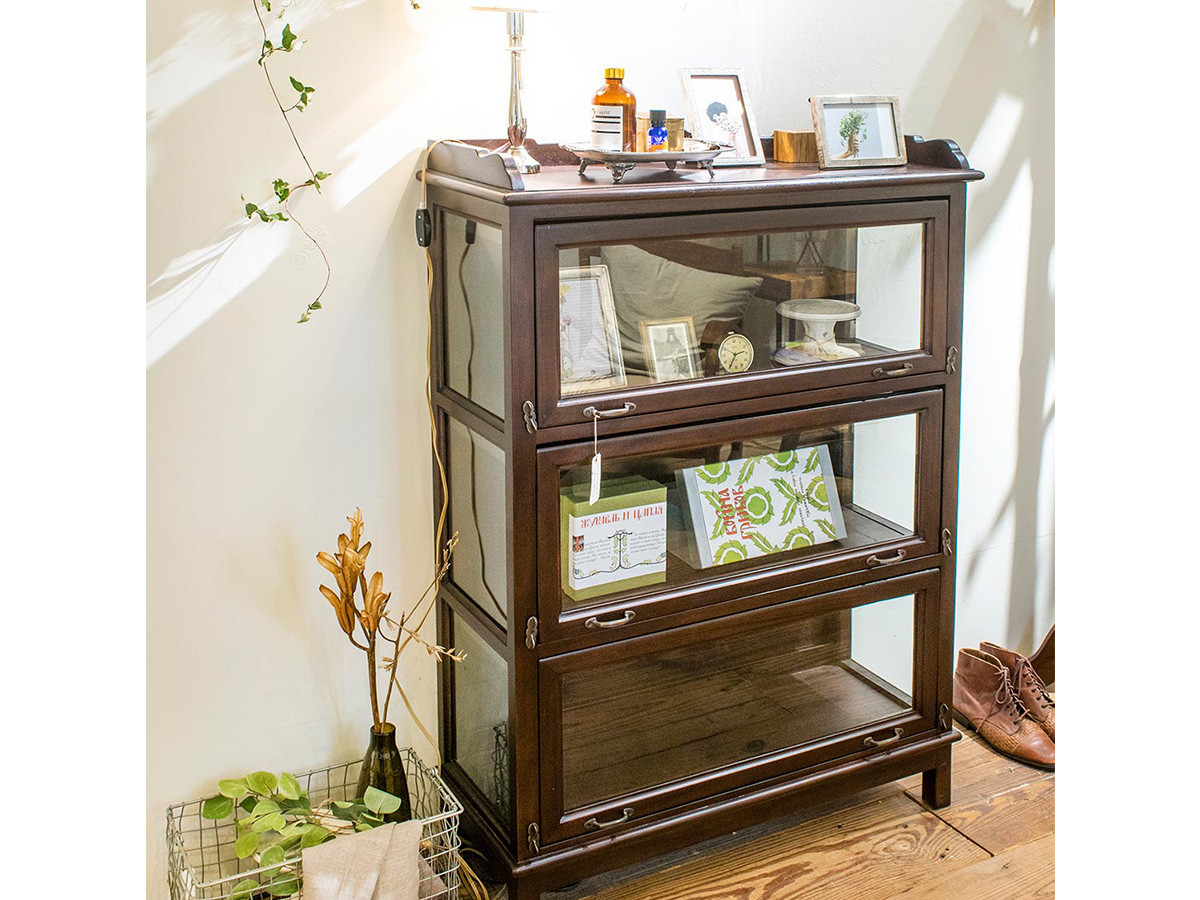 old maison 3 Glass Cabinet / オールドメゾン 3 ガラスキャビネット