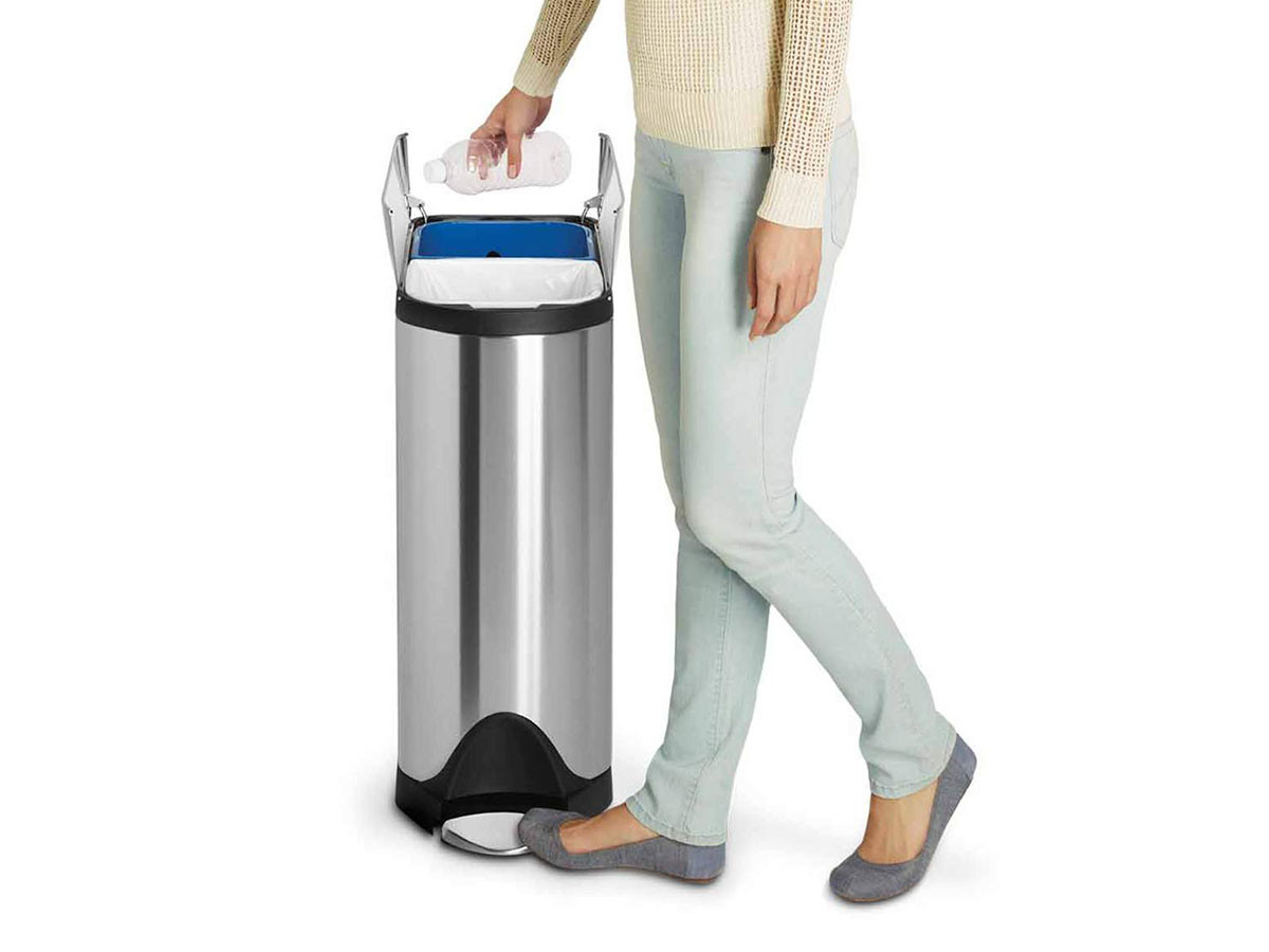 simplehuman Dual Compartment Butterfly Step Can / シンプル