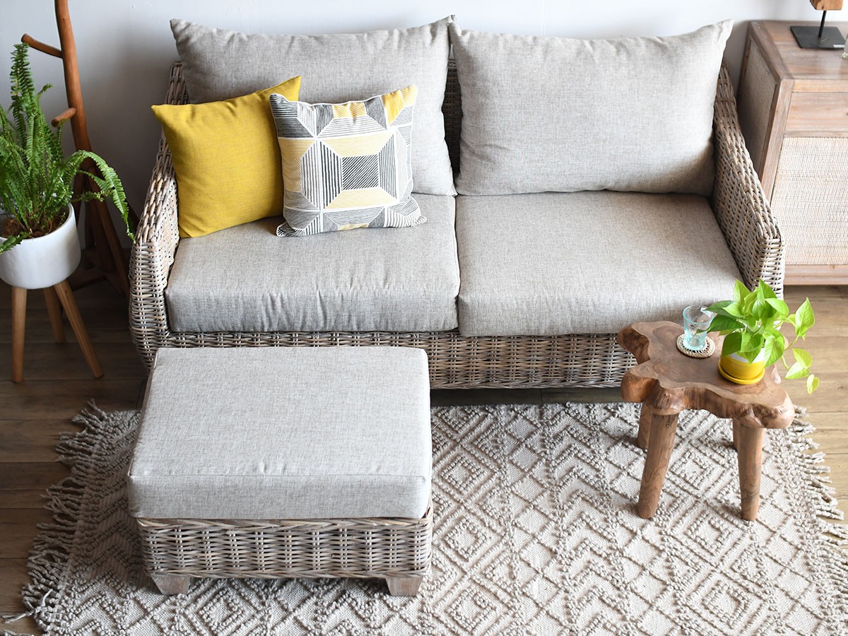 KAJA LaMer Rattan Sofa / カジャ ラメール ラタンソファ 3人掛け