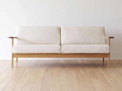 TAKANO MOKKOU CEBU 3P SOFA / 高野木工 セブ 3人掛けソファ（ホワイト