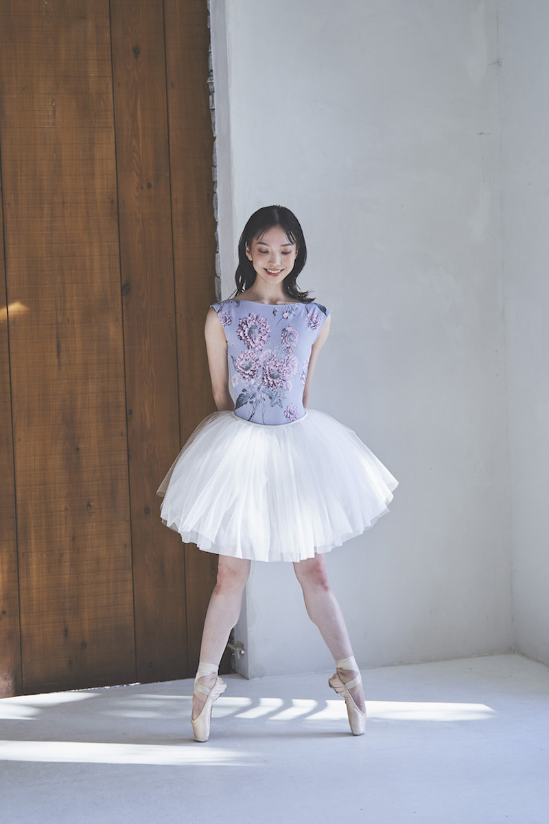 stina / type K boat neck / Dahlia imperialis silver gray