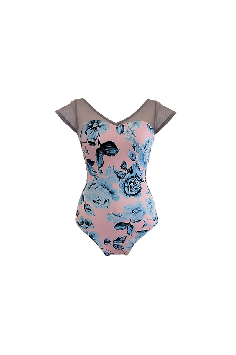 stina / type H half sleeve / blue rose×gray