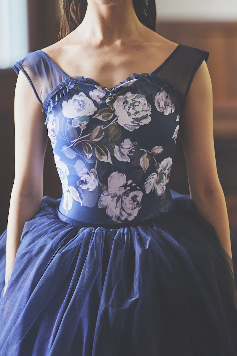 stina / type Q mermaid / Joy flower dark navy