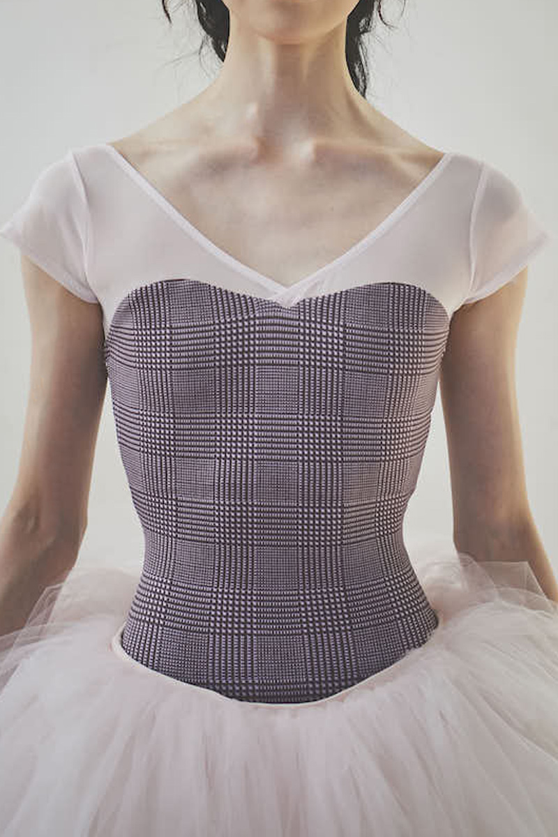 stina / type H half sleeve / glen check pink