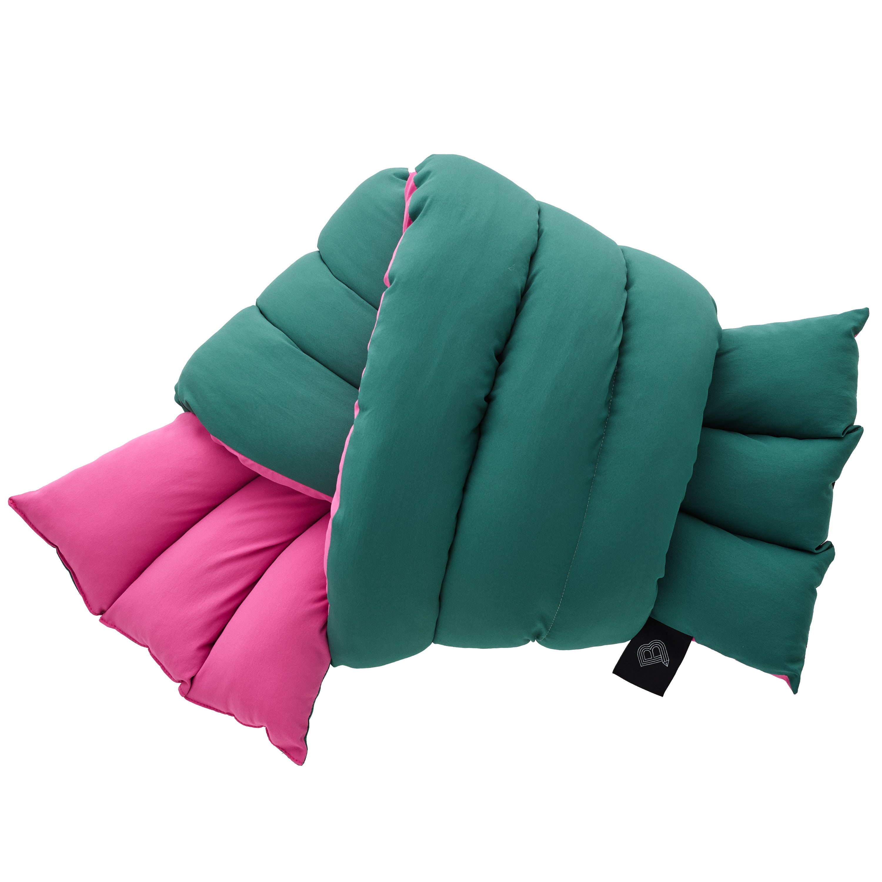 Musubi Cushion - Color Blocking Recycled Polyester | Sicilian Fig