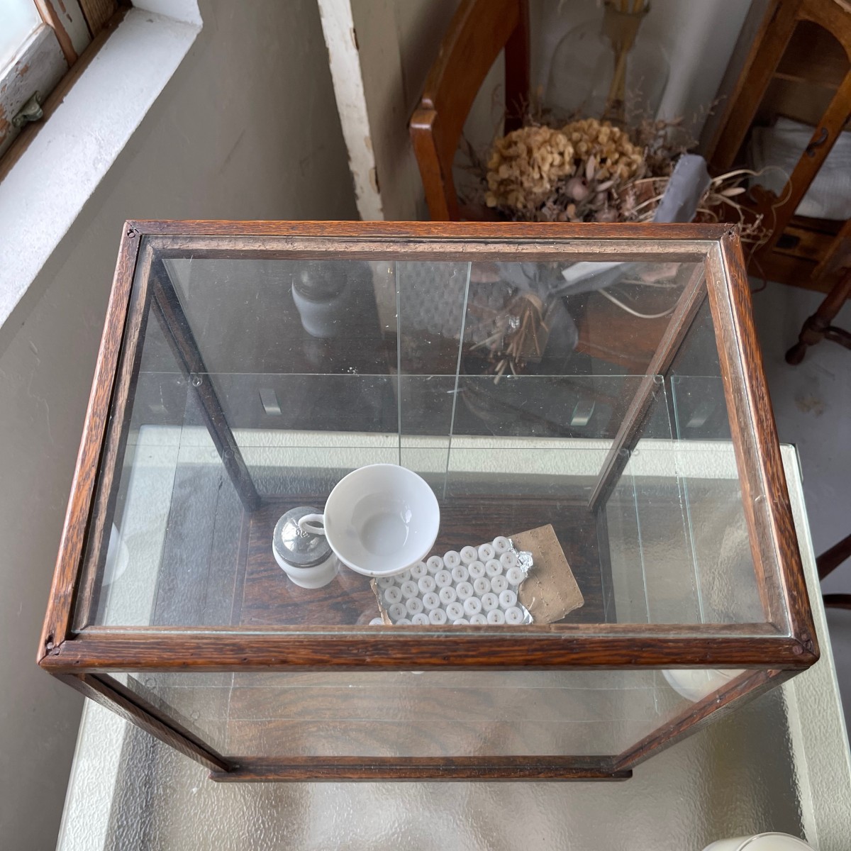 小さめ木枠のガラスケース ＃376：sumica