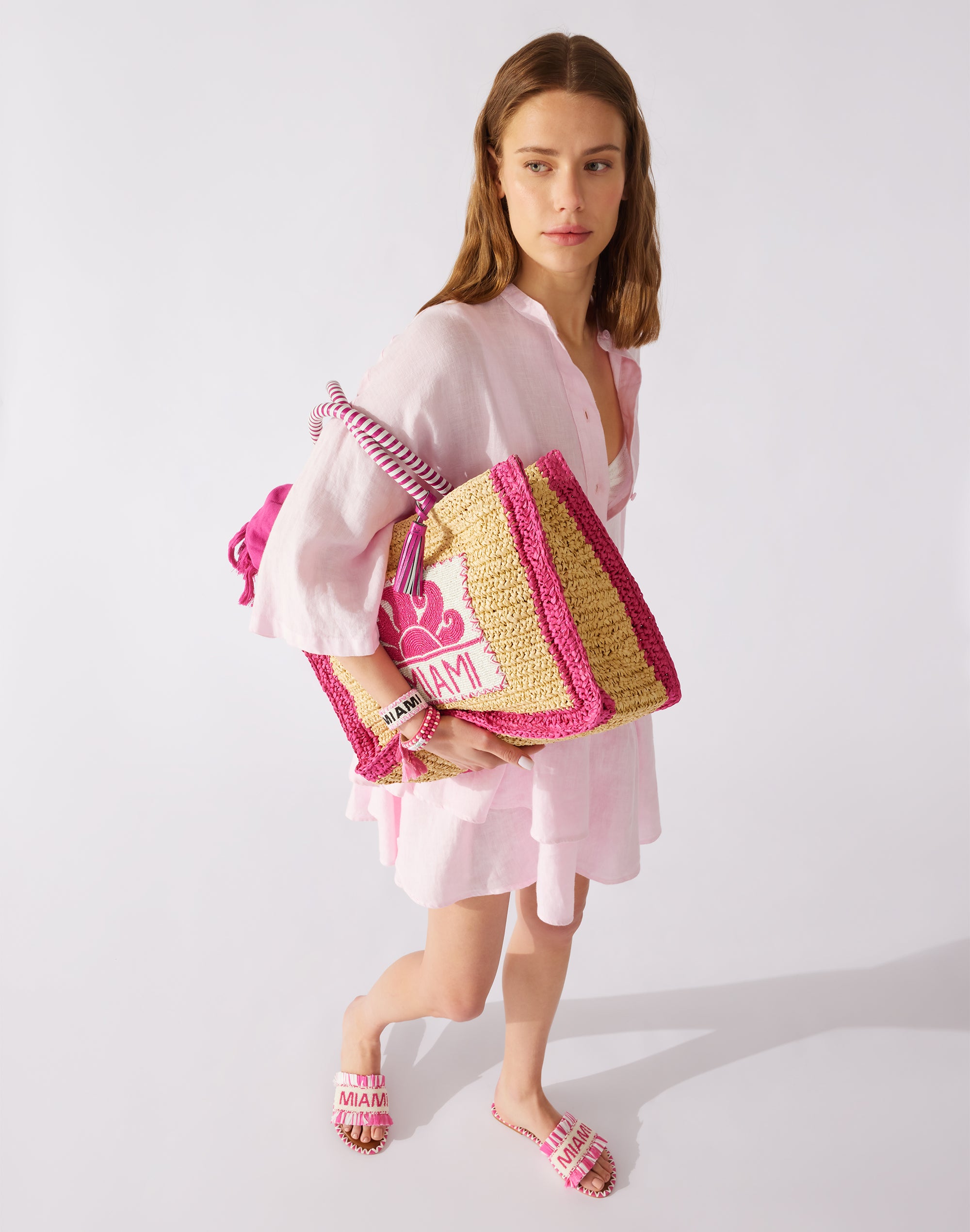 Sundek SUNDEK X DE SIENA - RAFFIA BAG MIAMI aw601abrf2xd-86701