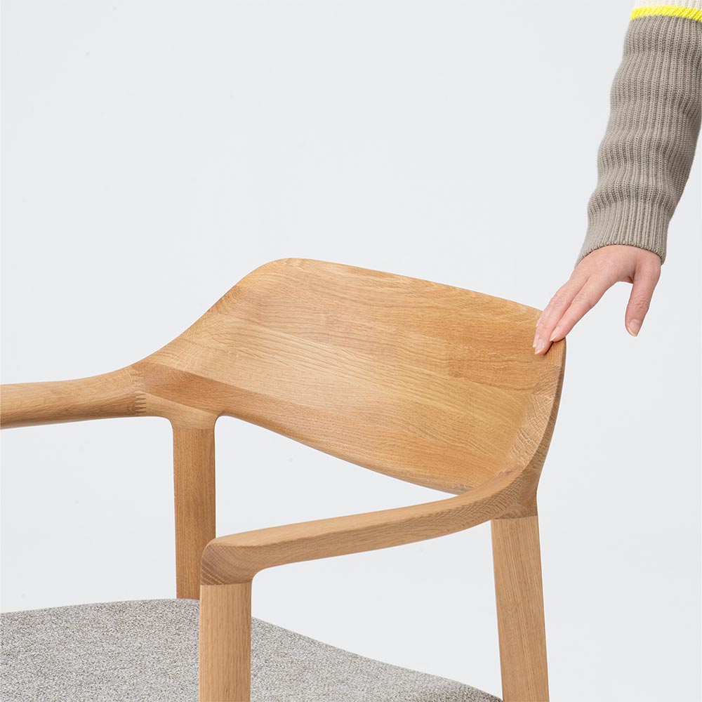 CondeHouse WING LUX LD アームチェアーH ブレンドLGY