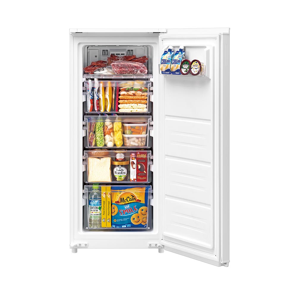 SHARP SHARP 1ドア 冷凍庫 126L スノーホワイト FJ-HF13H-W (両開き