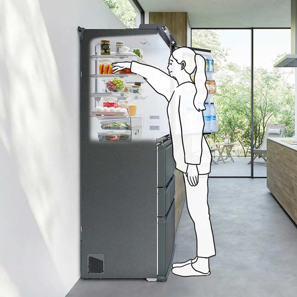 SHARP SHARP 6ドア冷蔵庫 545L ピラーレスフレンチドア SJ-MF55P