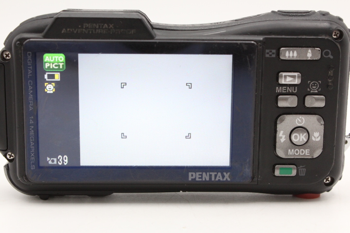 並品】PENTAX ペンタックス 防水デジタルカメラ PENTAX WG-10 レッド